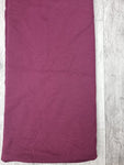 78cm BOLT END. Burgundy Cotton Jersey Knit Fabric 220g/m2