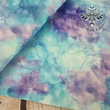 Purple Blue Ink Textured Faux leather / vinyl fabric. 39x66cm roll