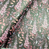 Foxglove Faux leather / vinyl fabric. 39x66cm roll