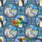 PRE-ORDER. Winter Stained Glass fabric. By METER