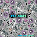 PRE-ORDER. Spooky Halloween Flowers fabric. By METER
