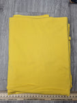 50cm BOLT END. Yellow Cotton Jersey Knit Fabric 240g/m2