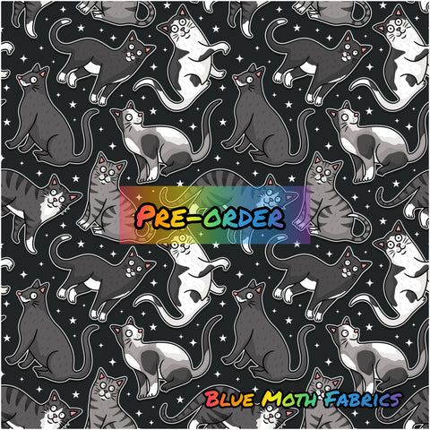 PRE-ORDER. Cats Mono fabric. By METER