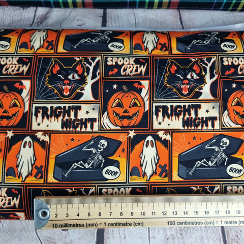 Fright Night Halloween 240gsm jersey fabric