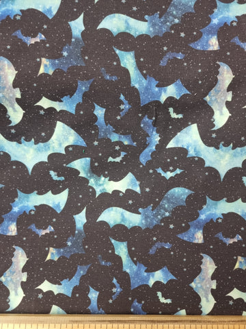 Bats FLAW. DULL COLOURS French Terry fabric
