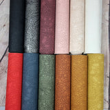 Lace Effect Floral Faux leather / vinyl fabric. 39x67cm roll
