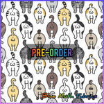 PRE-ORDER. Cat Buts fabric. By METER