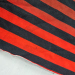 52cm BOLT END. Red ombre stripes 220gsm jersey fabrics. Some FLAWS of black marks