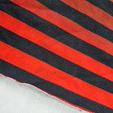 52cm BOLT END. Red ombre stripes 220gsm jersey fabrics. Some FLAWS of black marks