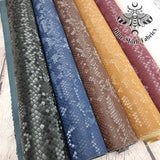 Velvet Effect Shiny Snake vinyl fabric. 39x69cm roll