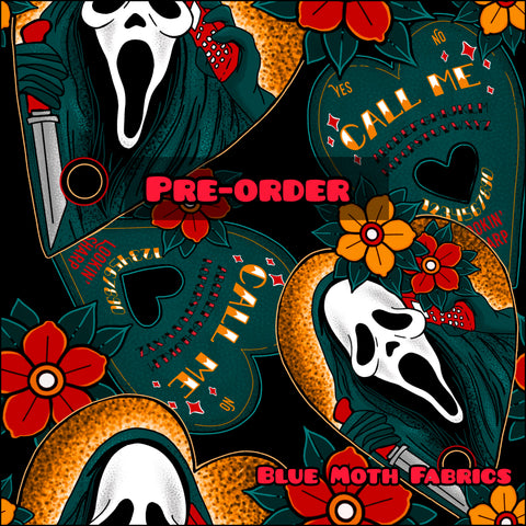 PRE-ORDER. Scream faux leather / vinyl fabric. 39x130cm