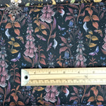 Foxgloves 100% cotton poplin fabric