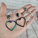 Large Heart zip pull #5