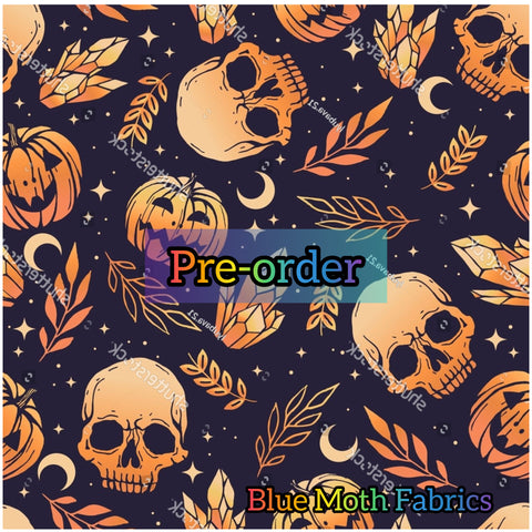 PRE-ORDER. Halloween vibes fabric. By METER