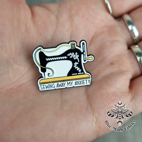 Sewing Machine Enamel Pin Badge