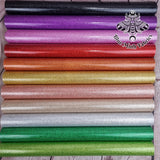 Smooth gloss Glitter Faux leather / vinyl fabric. 39x65cm roll