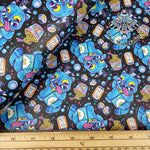 Derpy Tiger K pop textured Faux leather / vinyl fabric. 39x66cm roll