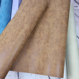 Solid Semi crease Matte Frost Faux leather / vinyl fabric. 40x67cm roll