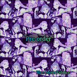 PRE-ORDER. K Pop Girls Purple fabric. By METER