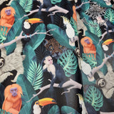 Jungle Animals 59X44cm PRECUT. Faux leather vinyl fabric