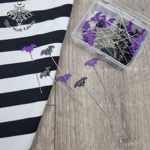 Bats spooky 45 sewing pins