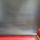 39x66cm. BLACK. Some folds. Metallic Faux leather / vinyl fabric.