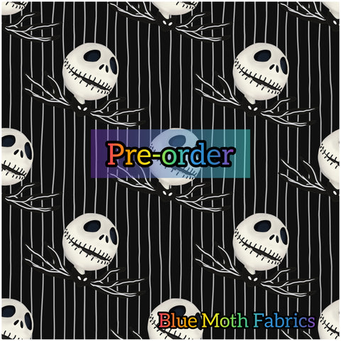 PRE-ORDER. Nightmare Jack fabric. By METER