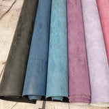 Solid Semi crease Matte Frost Faux leather / vinyl fabric. 40x67cm roll