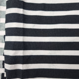 68cm BOLT END. Stripes 220gsm jersey fabric. Some ink marks on edges