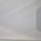 40x70cm. BOLT END.SOME MARKS.white Solid realistic texture version 2 Faux leather / vinyl fabric.