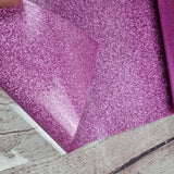 Gloss Glitter Semi TRANSPARENT Faux leather / vinyl fabric. 39x65cm roll