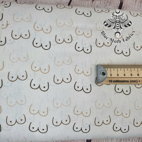 Boobies print 100% woven cotton fabric