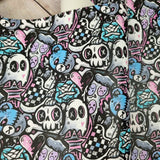 Emo Skater Faux leather / vinyl fabric. 39x66cm roll