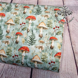 Mushrooms Nature jersey fabric