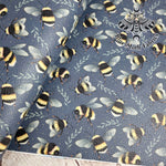 Bumblebee textured Faux leather / vinyl fabric. 39x66cm roll