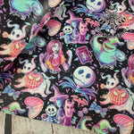 Nightmare Crew Textured Faux leather / vinyl fabric. 39x66cm roll