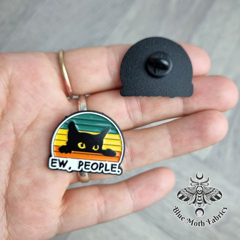 Ewww people cat Enamel Pin Badge