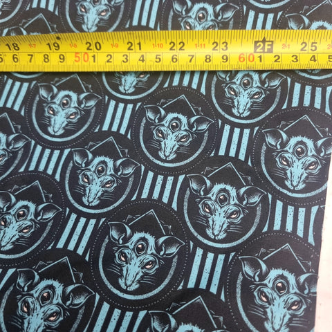 48cm BOLT END. Rat Head 100% cotton poplin fabric