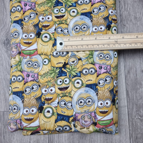 1m BOLT END. Minions French Terry fabric
