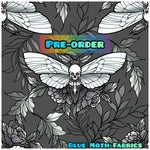 PRE-ORDER. Death Moth mono fabric. By METER