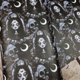 Goth Goddess Faux leather / vinyl fabric. 39x66cm roll