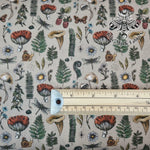 Autumn goods beige print 100% woven cotton fabric