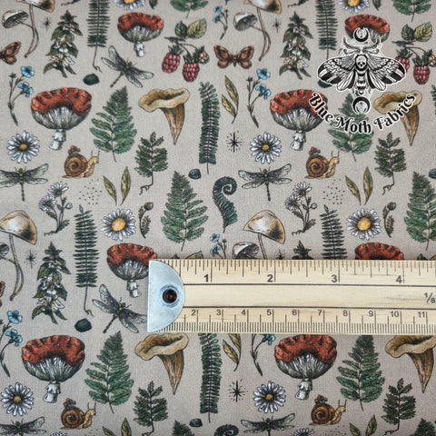 Autumn goods beige print 100% woven cotton fabric