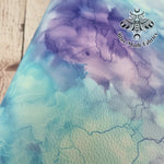 Purple Blue Ink Textured Faux leather / vinyl fabric. 39x66cm roll