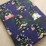 PRE-ORDER. Punk Gnomes navy fabric. By METER