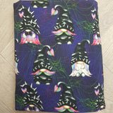 PRE-ORDER. Punk Gnomes navy fabric. By METER