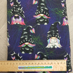 PRE-ORDER. Punk Gnomes navy fabric. By METER