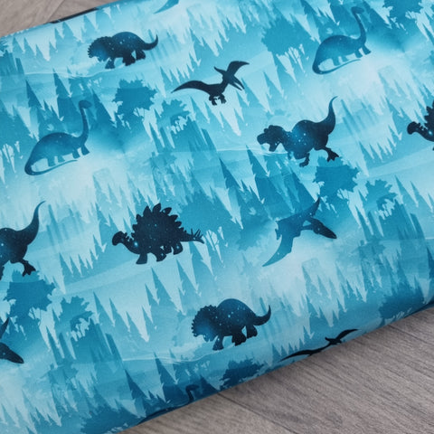 Dinosaur woods Softshell Fabric