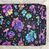 Neon Acorns heavyweight jersey fabrics - BlueMothFabrics