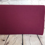 Burgundy Cotton Jersey Knit Fabric 240g/m - BlueMothFabrics